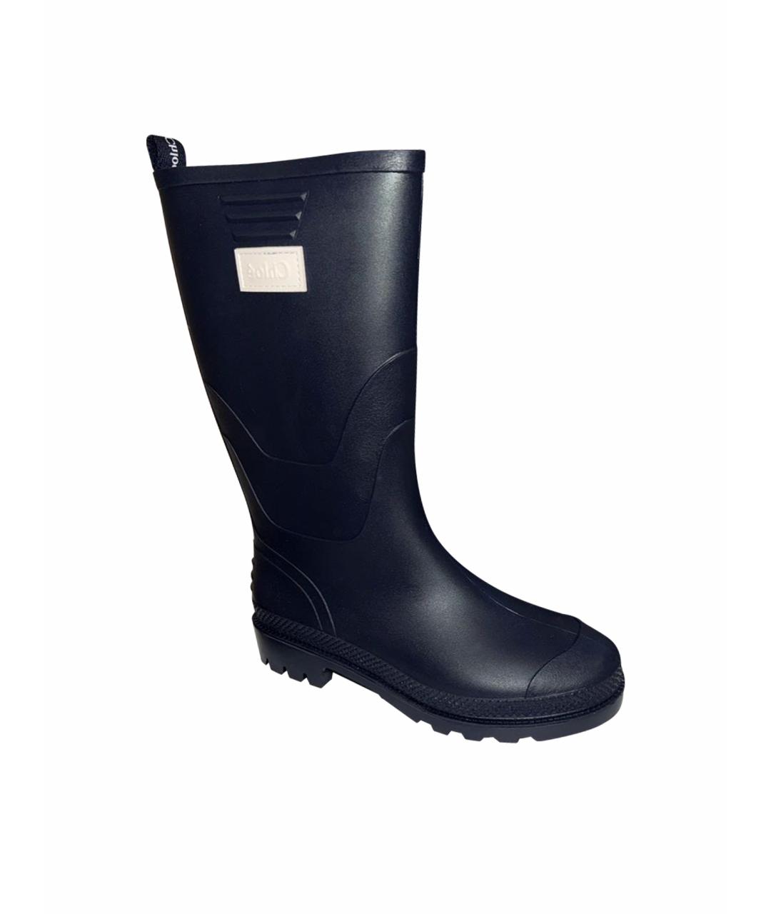 CHLOE Темно-синие резиновые сапоги, фото 1