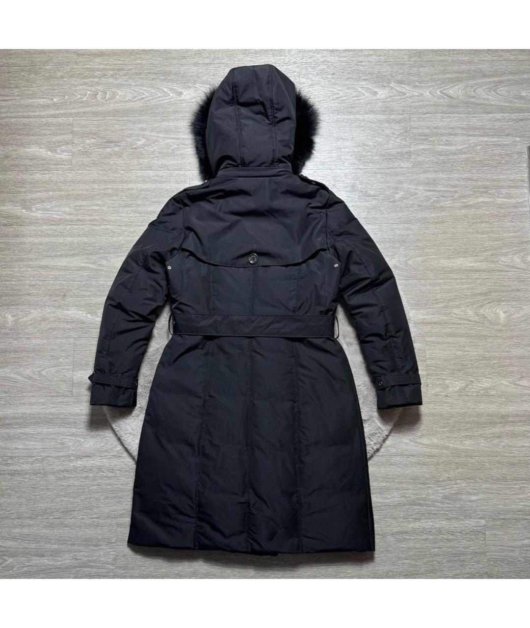 BURBERRY Черный полиэстеровый пуховик, фото 3