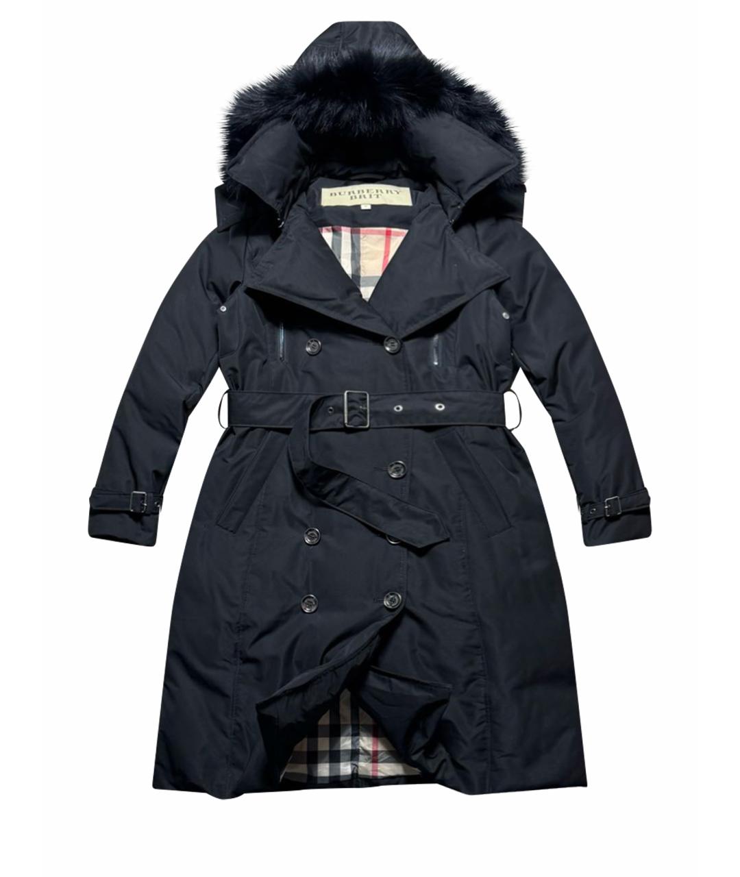 BURBERRY Черный полиэстеровый пуховик, фото 1