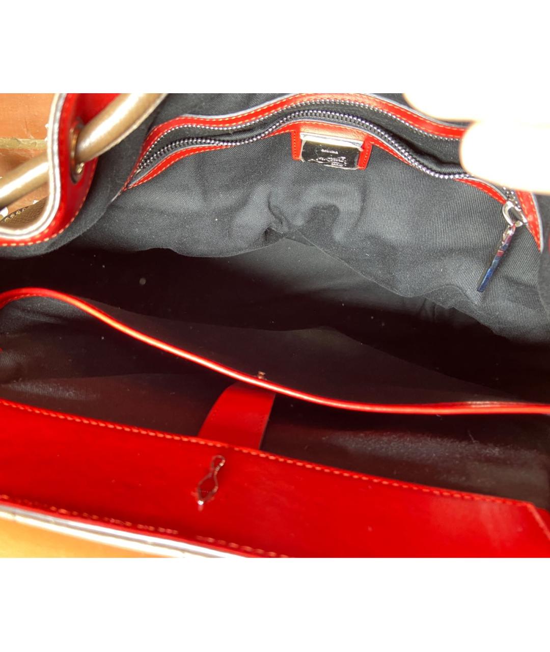 CHRISTIAN LOUBOUTIN Коричневый кожаный рюкзак, фото 6