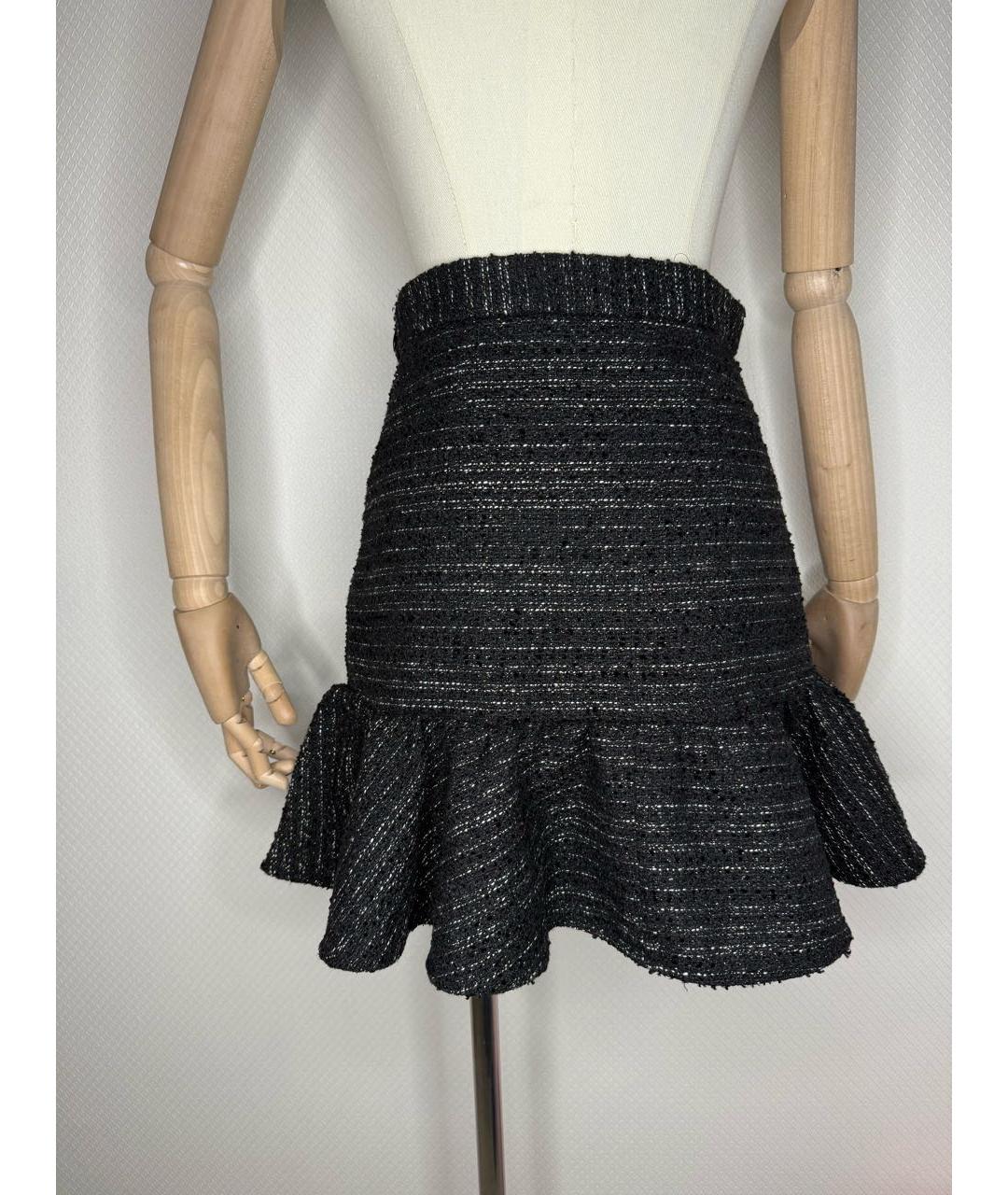 SANDRO Мульти твидовая юбка мини, фото 5