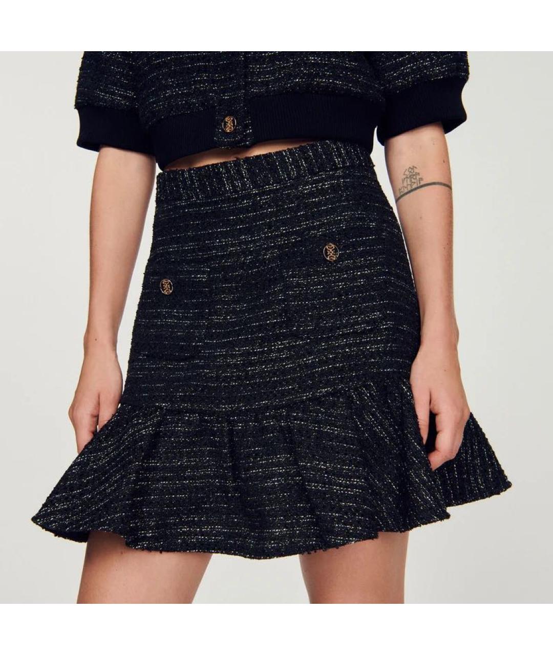 SANDRO Мульти твидовая юбка мини, фото 2
