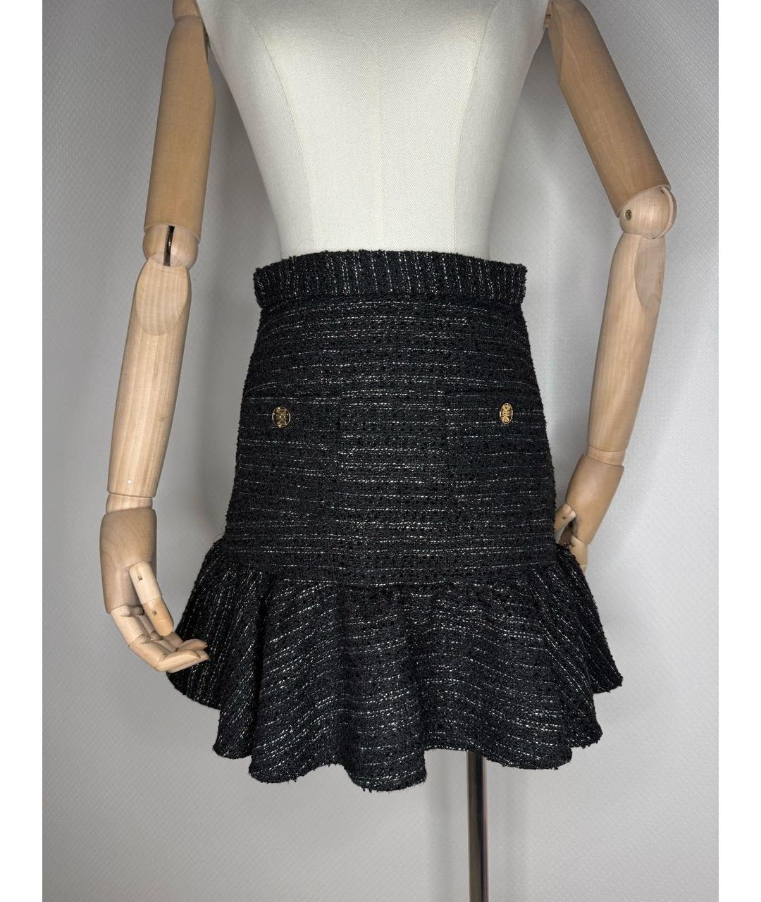 SANDRO Мульти твидовая юбка мини, фото 8