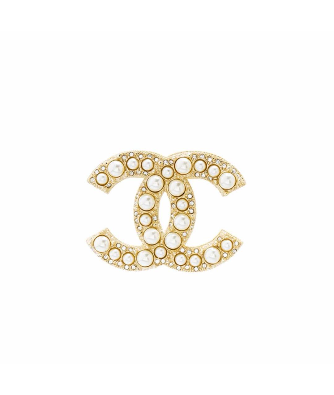 CHANEL Золотая латунная булавка / брошь, фото 1