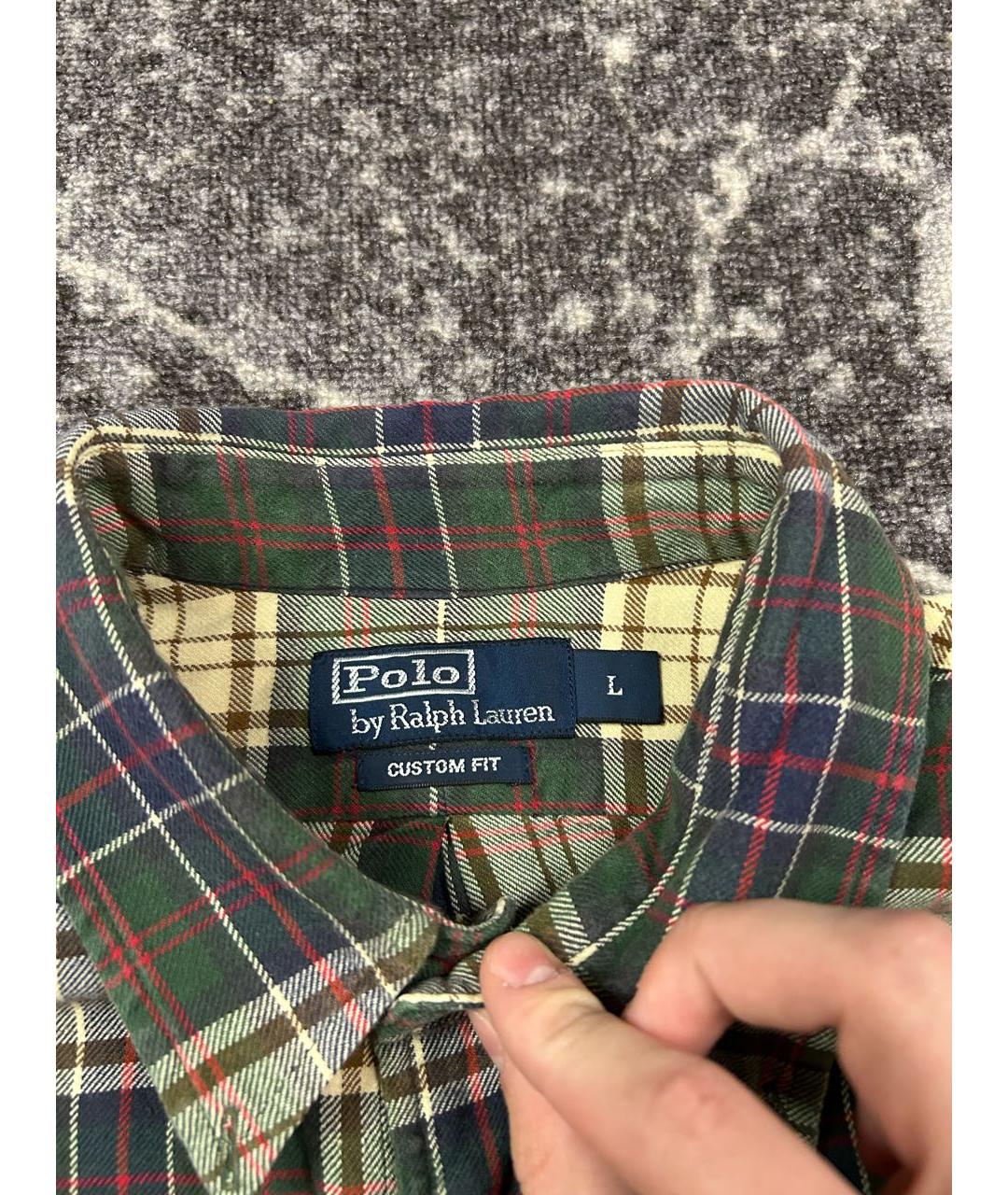 POLO RALPH LAUREN Бежевая хлопковая кэжуал рубашка, фото 4