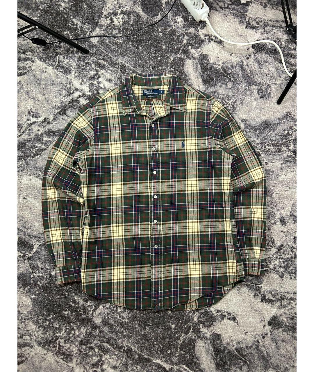 POLO RALPH LAUREN Бежевая хлопковая кэжуал рубашка, фото 5