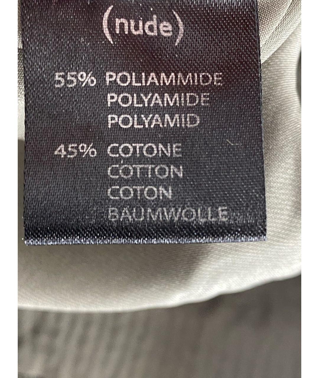 NUDE Серая полиамидовая блузы, фото 7