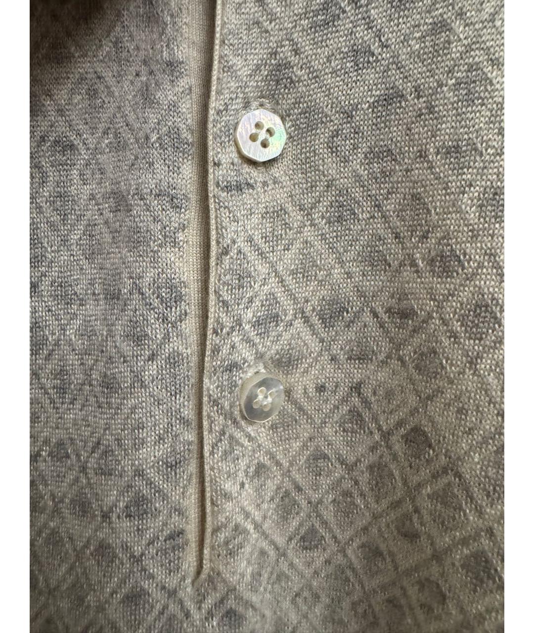 STEFANO RICCI Бежевый кашемировый джемпер / свитер, фото 5