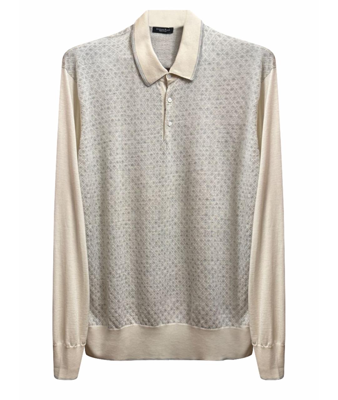 STEFANO RICCI Бежевый кашемировый джемпер / свитер, фото 1