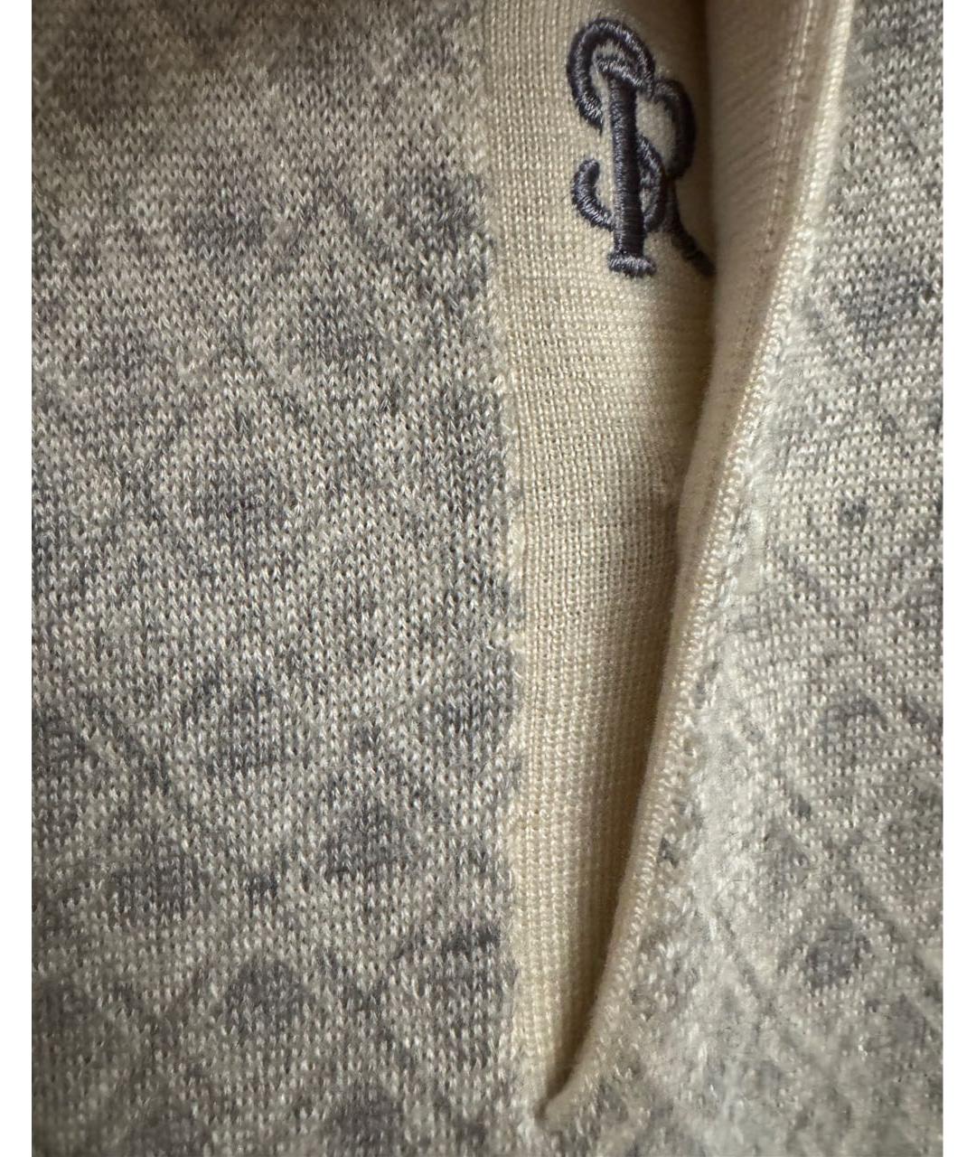 STEFANO RICCI Бежевый кашемировый джемпер / свитер, фото 4