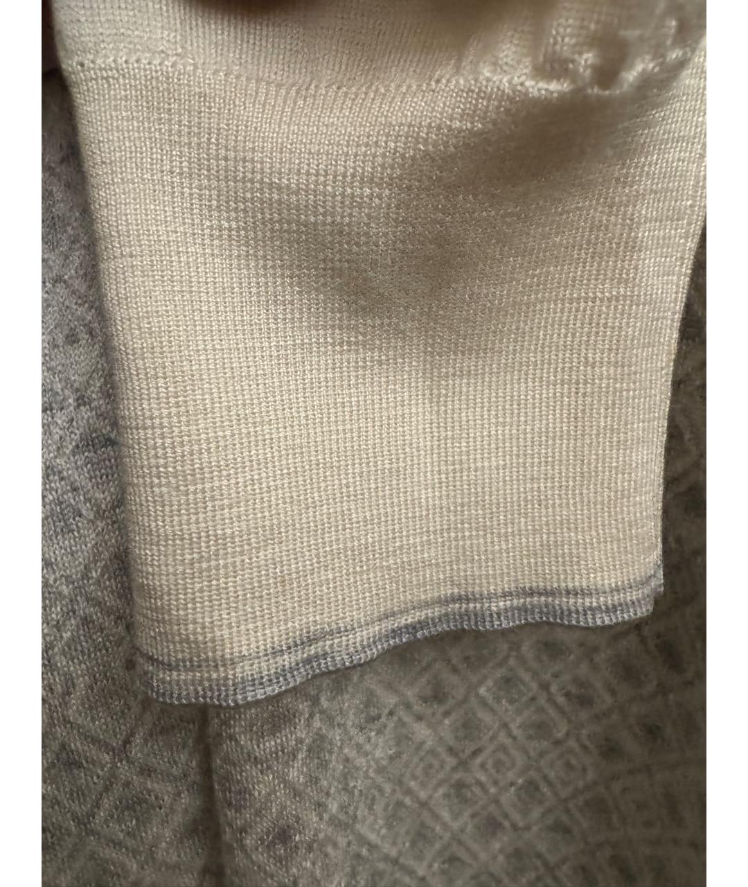 STEFANO RICCI Бежевый кашемировый джемпер / свитер, фото 7