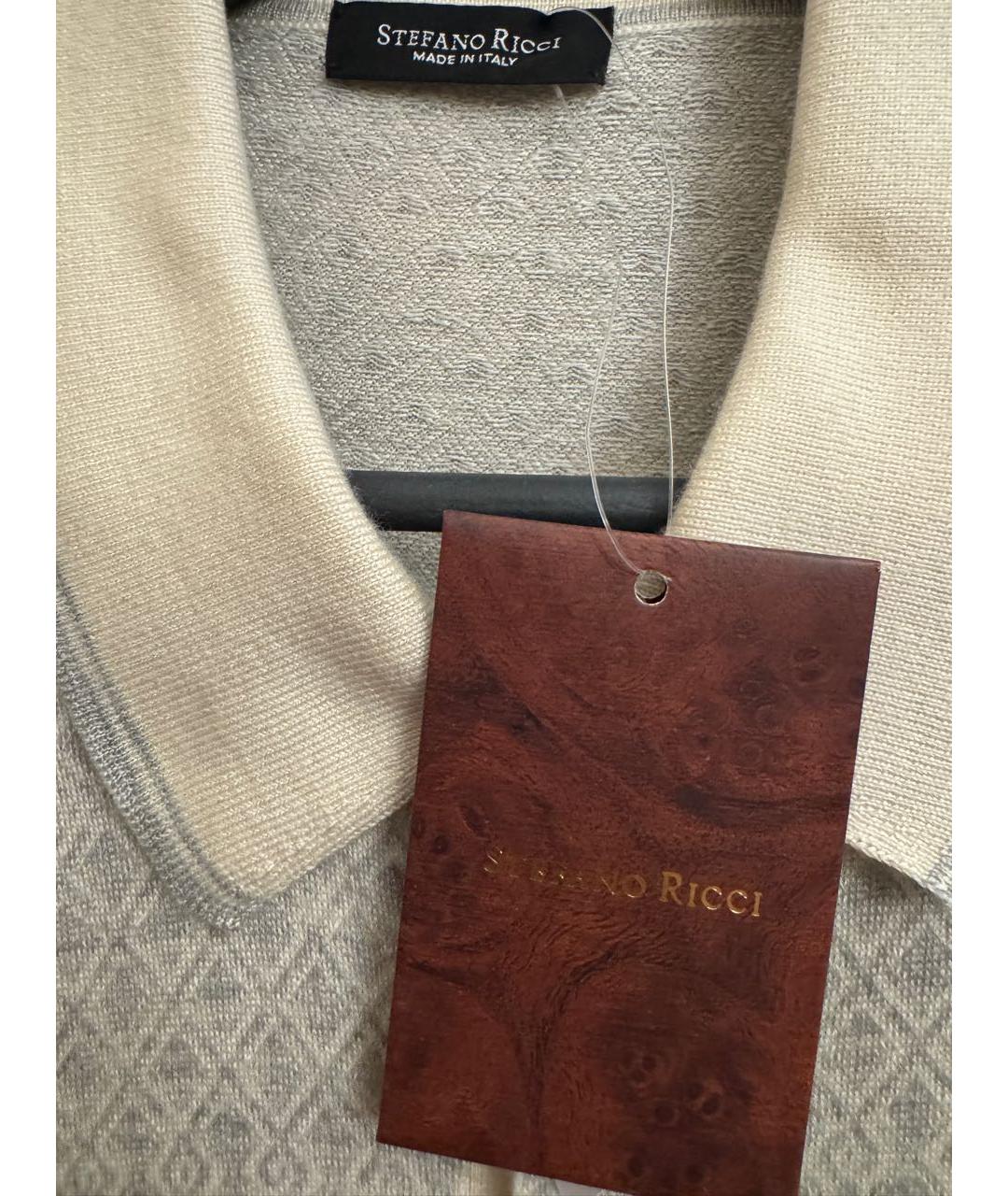 STEFANO RICCI Бежевый кашемировый джемпер / свитер, фото 8