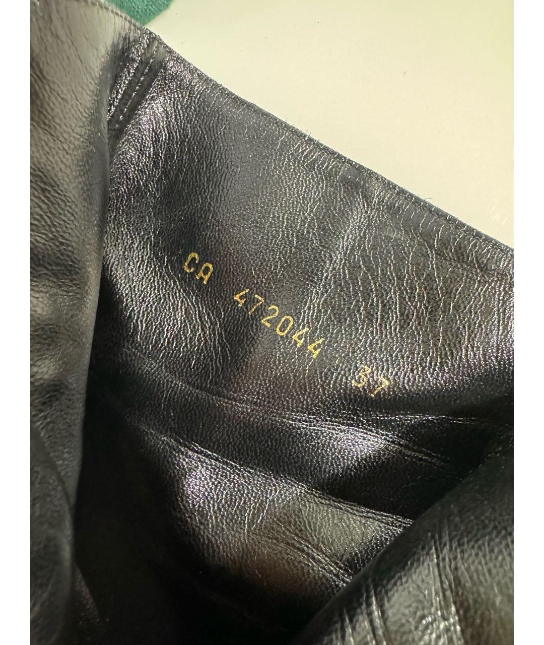 SAINT LAURENT Черные замшевые ботильоны, фото 6