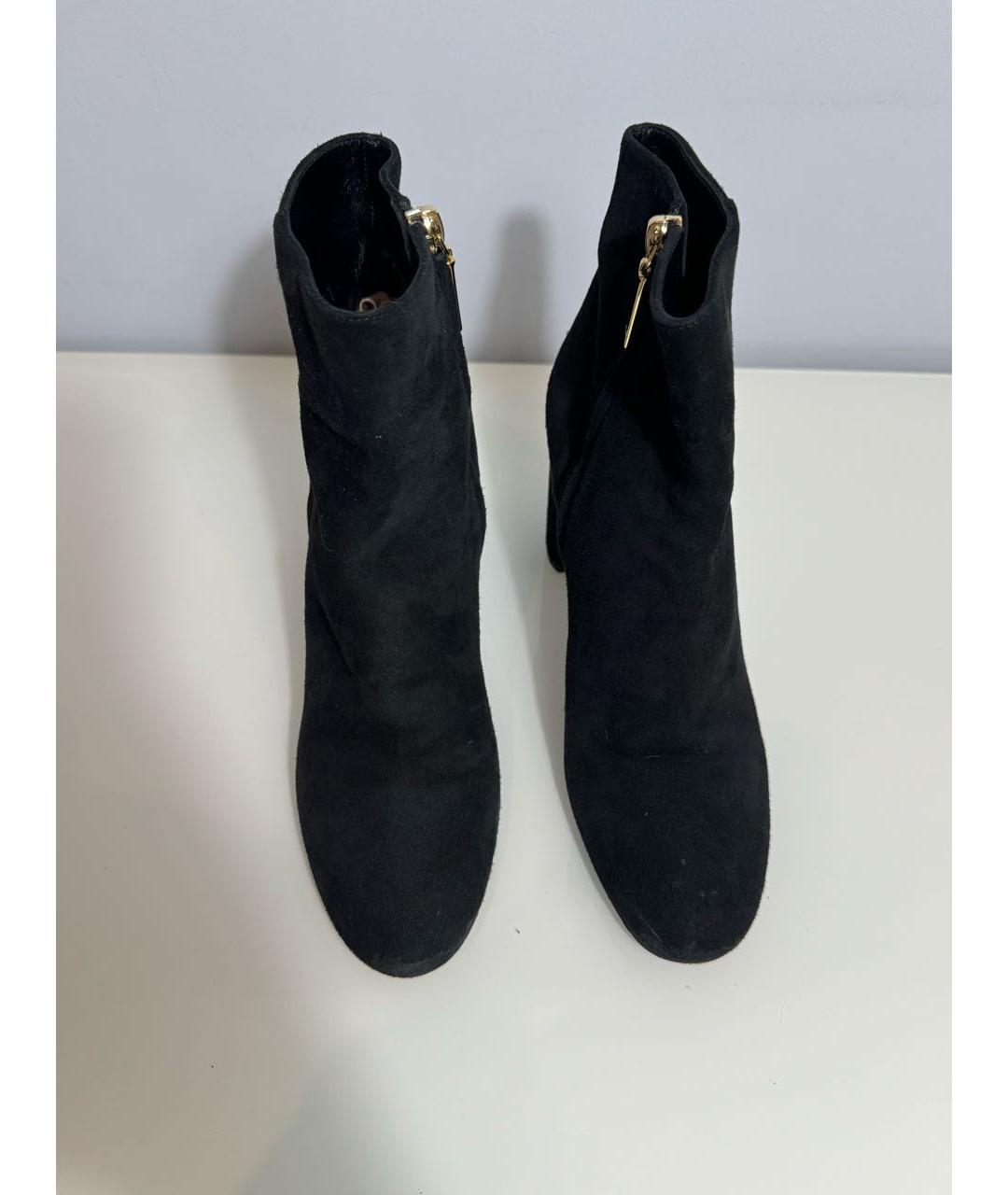 SAINT LAURENT Черные замшевые ботильоны, фото 2