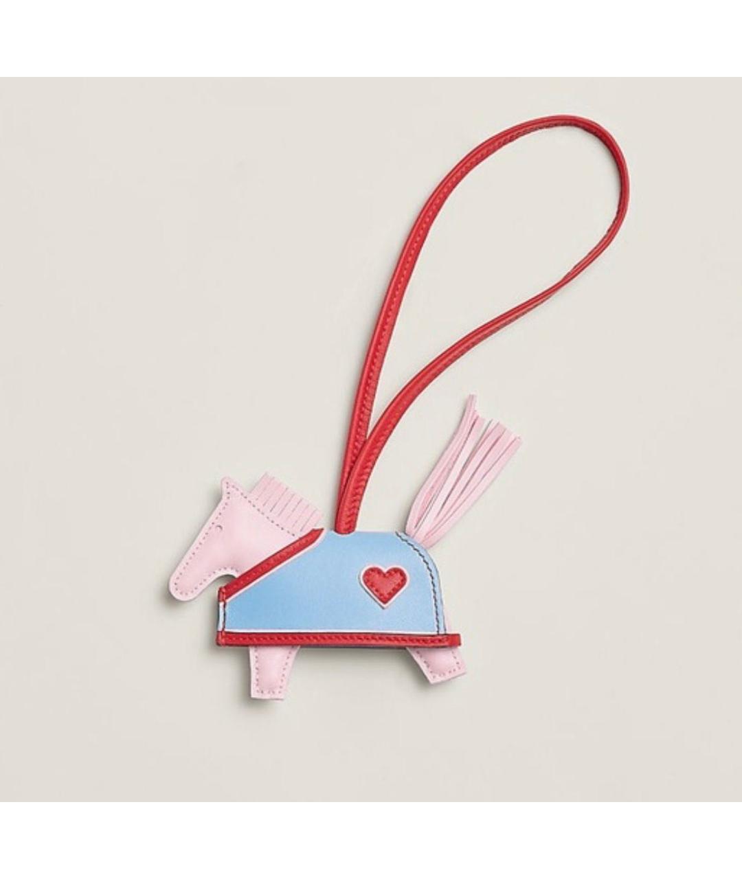 HERMES Розовый брелок, фото 4