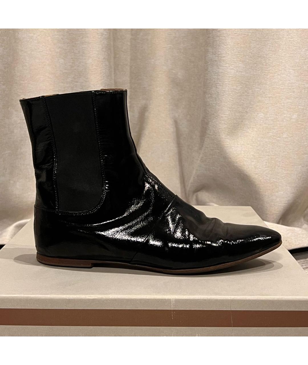 MARNI Черные кожаные ботильоны, фото 8