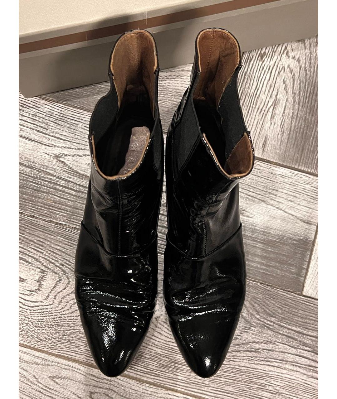 MARNI Черные кожаные ботильоны, фото 3