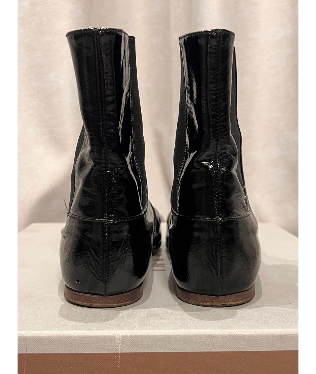 MARNI Черные кожаные ботильоны, фото 4