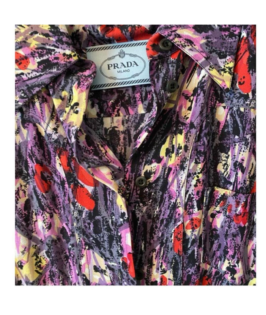 PRADA Фиолетовое повседневное платье, фото 8