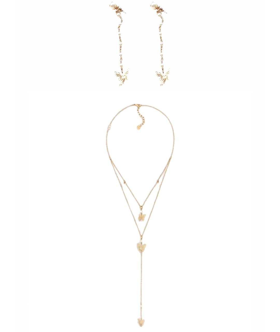 CHRISTIAN DIOR Золотой металлический комплект, фото 1