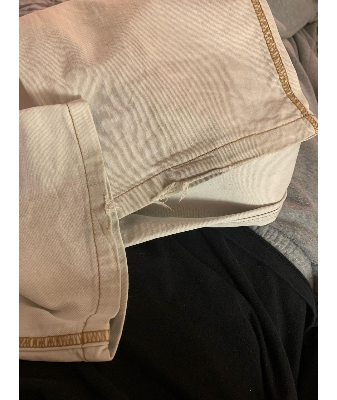 DOLCE&GABBANA Белые хлопковые джинсы скинни, фото 8