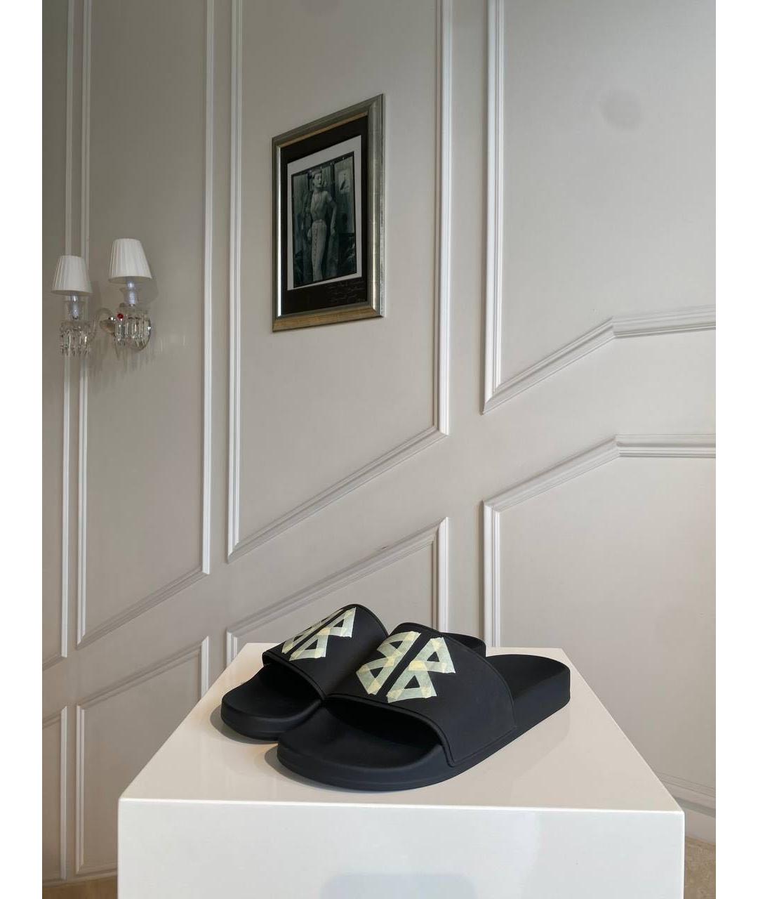 BALENCIAGA Черные шлепанцы, фото 3