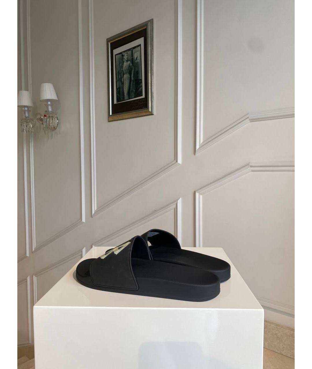 BALENCIAGA Черные шлепанцы, фото 4