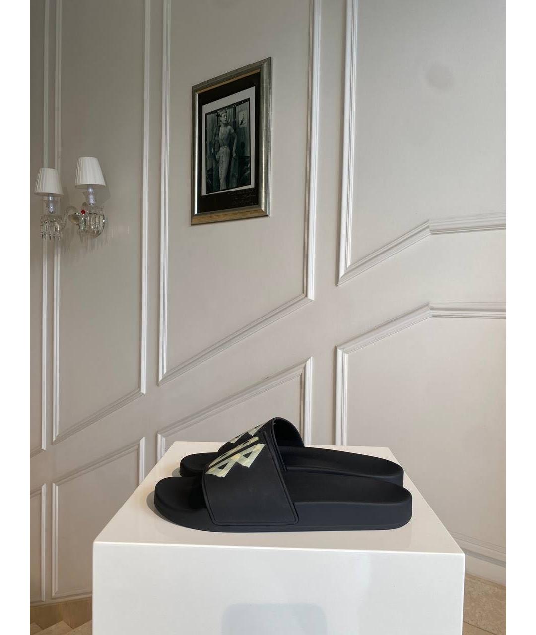 BALENCIAGA Черные шлепанцы, фото 2