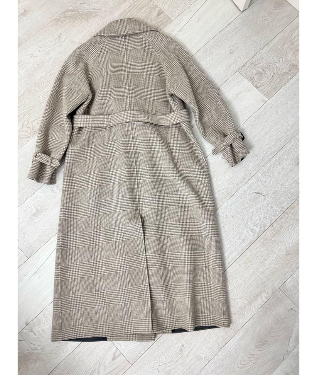 'S MAX MARA Бежевое шерстяное пальто, фото 3