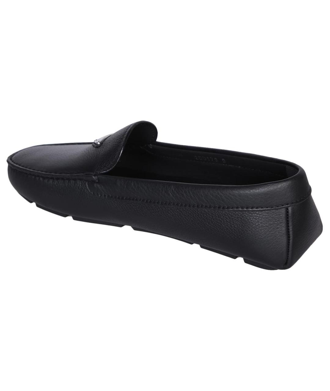 PRADA Черные кожаные лоферы, фото 4