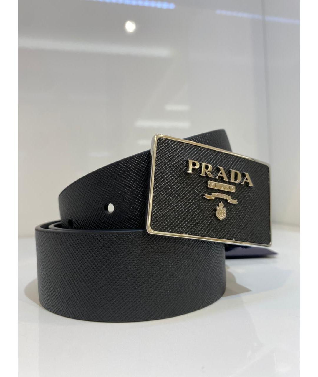 PRADA Черный ремень, фото 3