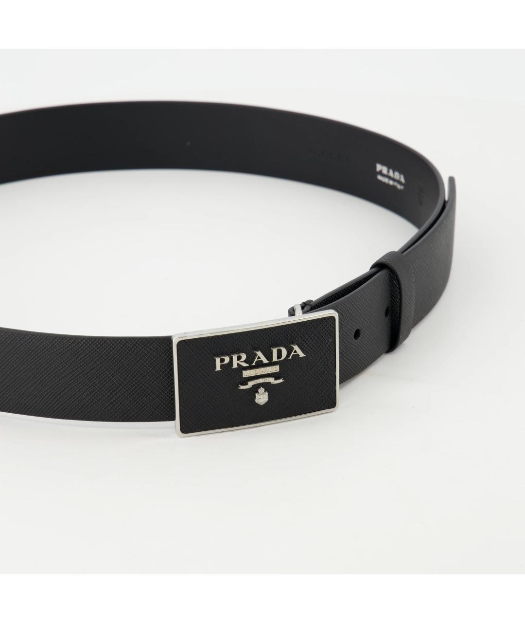 PRADA Черный ремень, фото 4