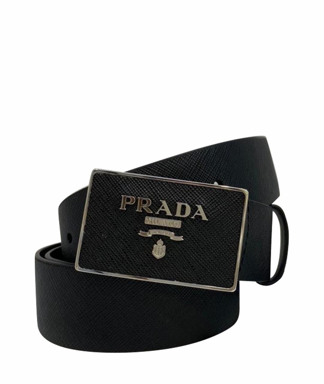 PRADA Черный ремень, фото 1