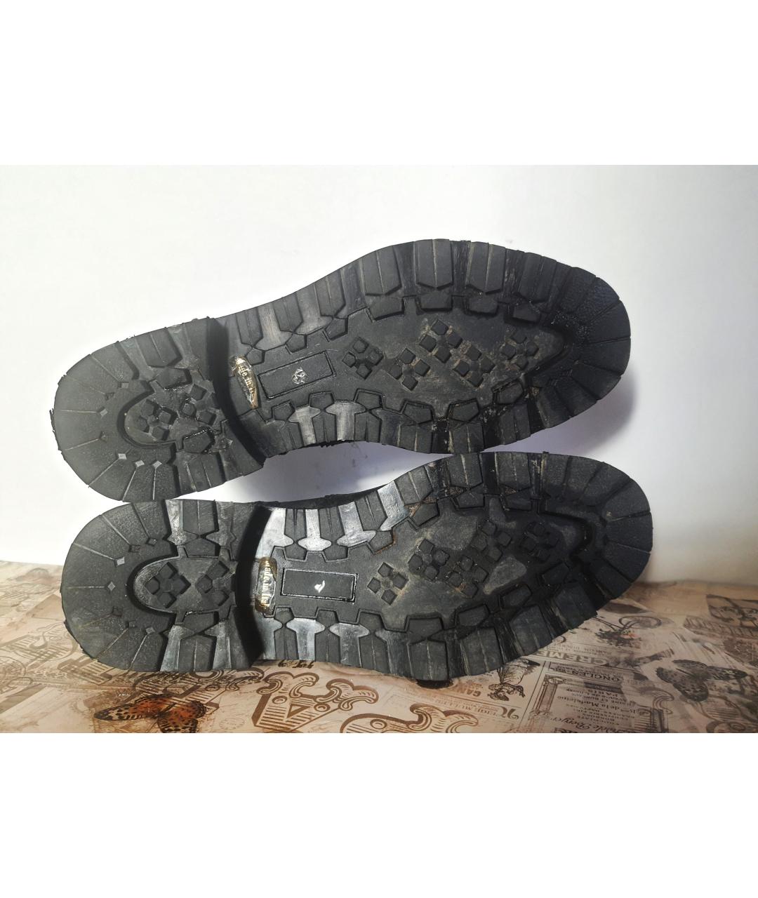 DOUCAL'S Черные кожаные высокие ботинки, фото 5