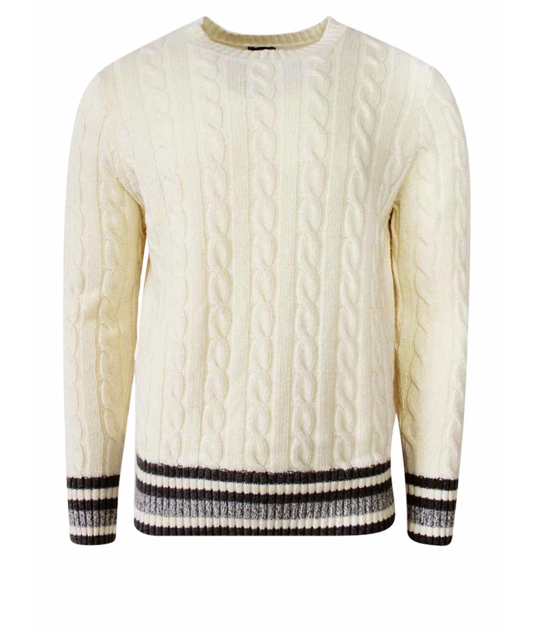 BRUNELLO CUCINELLI Белый кашемировый джемпер / свитер, фото 1