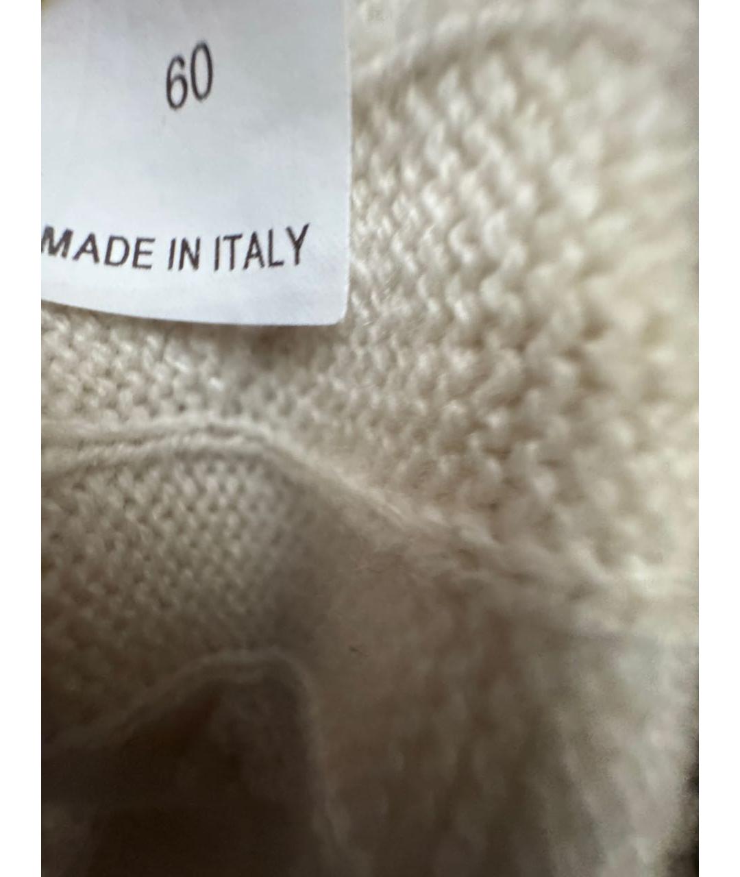 BRUNELLO CUCINELLI Белый кашемировый джемпер / свитер, фото 5