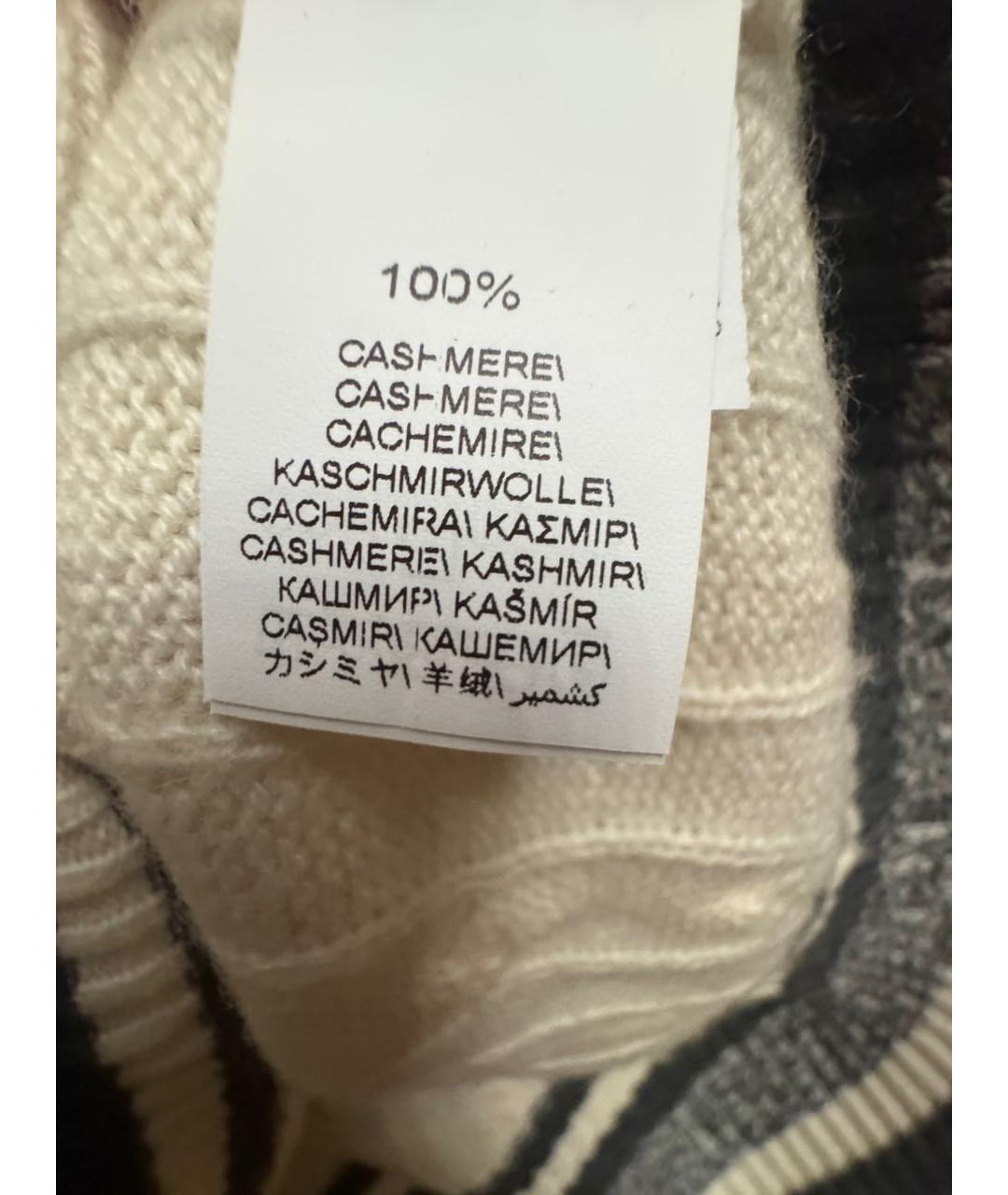 BRUNELLO CUCINELLI Белый кашемировый джемпер / свитер, фото 4