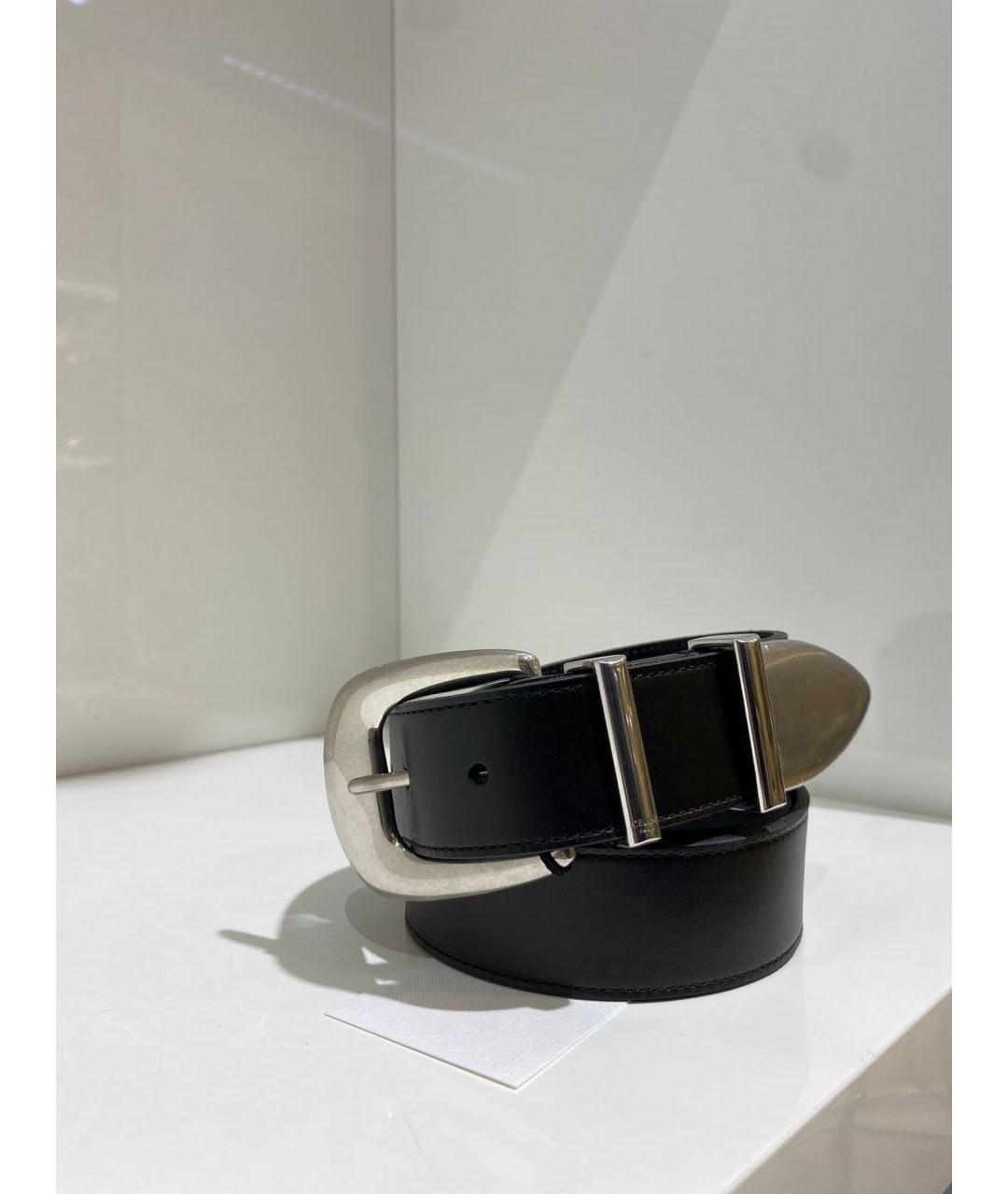 CELINE Черный кожаный ремень, фото 2