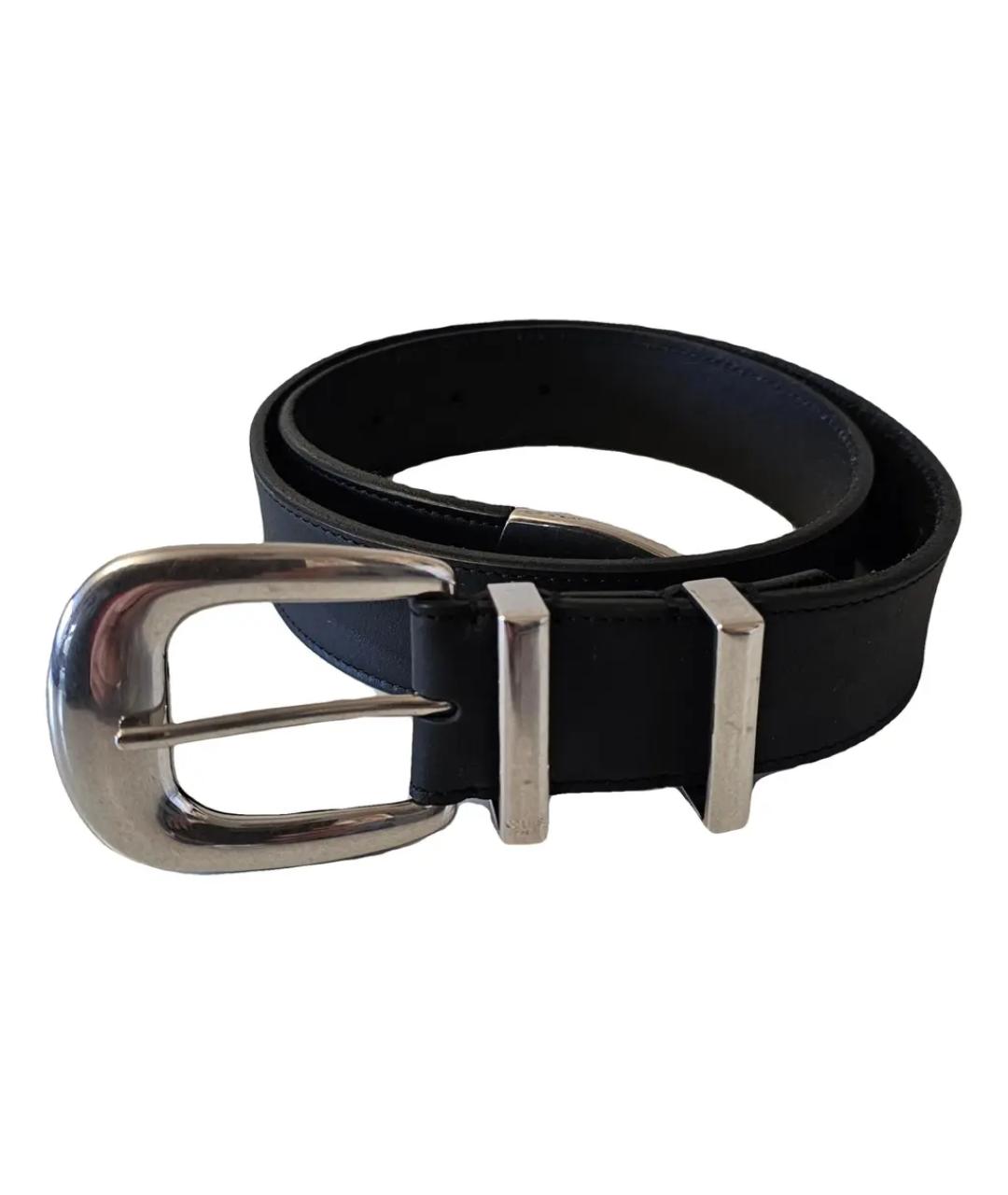 CELINE Черный кожаный ремень, фото 1