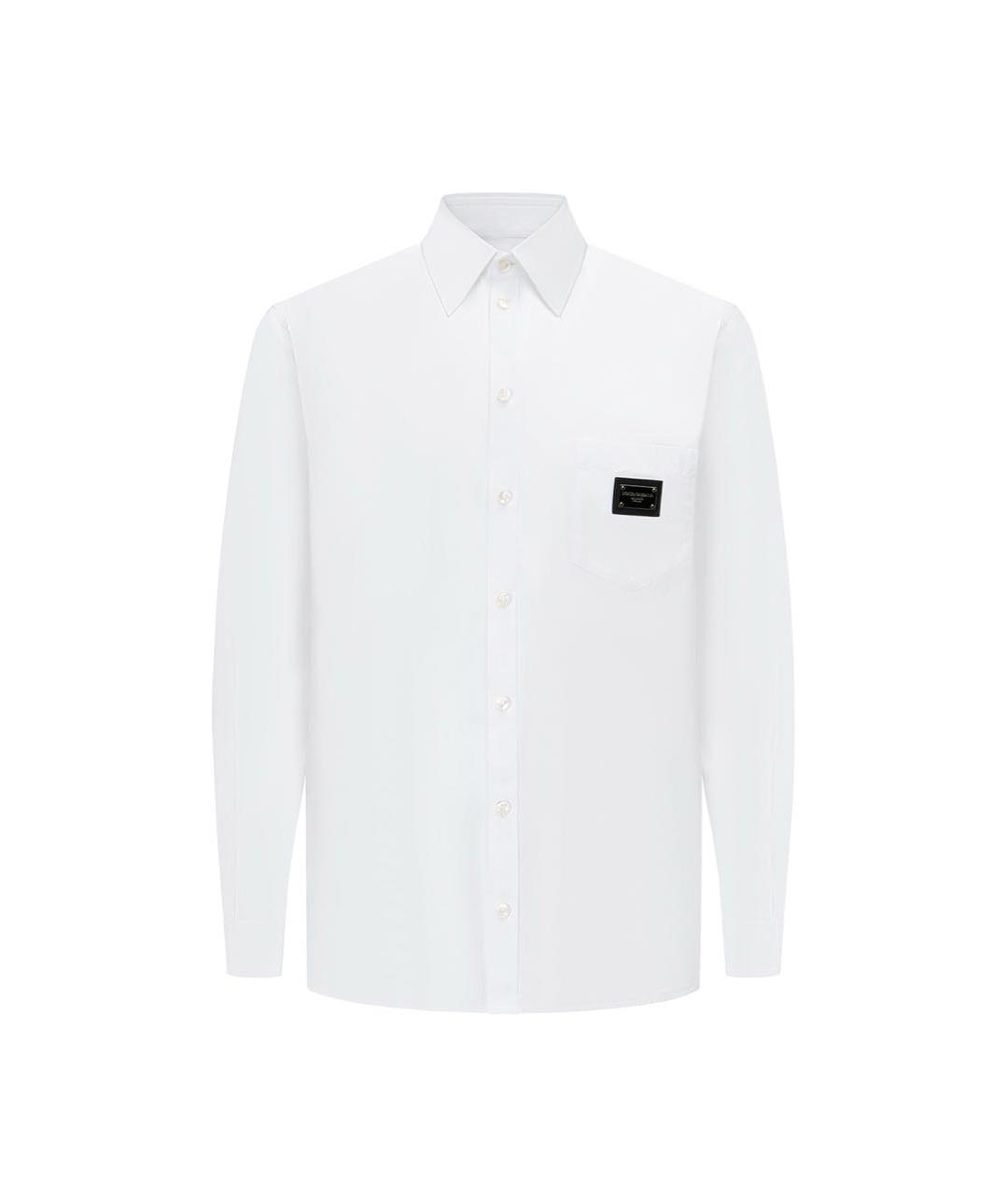 DOLCE&GABBANA Белая хлопковая кэжуал рубашка, фото 1