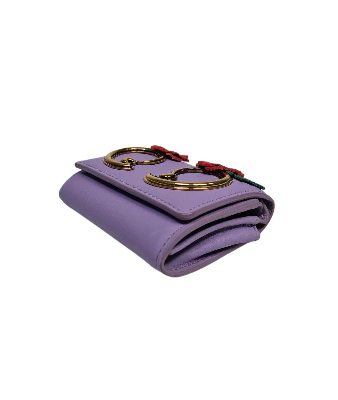 VERSACE Фиолетовый кожаный кошелек, фото 8