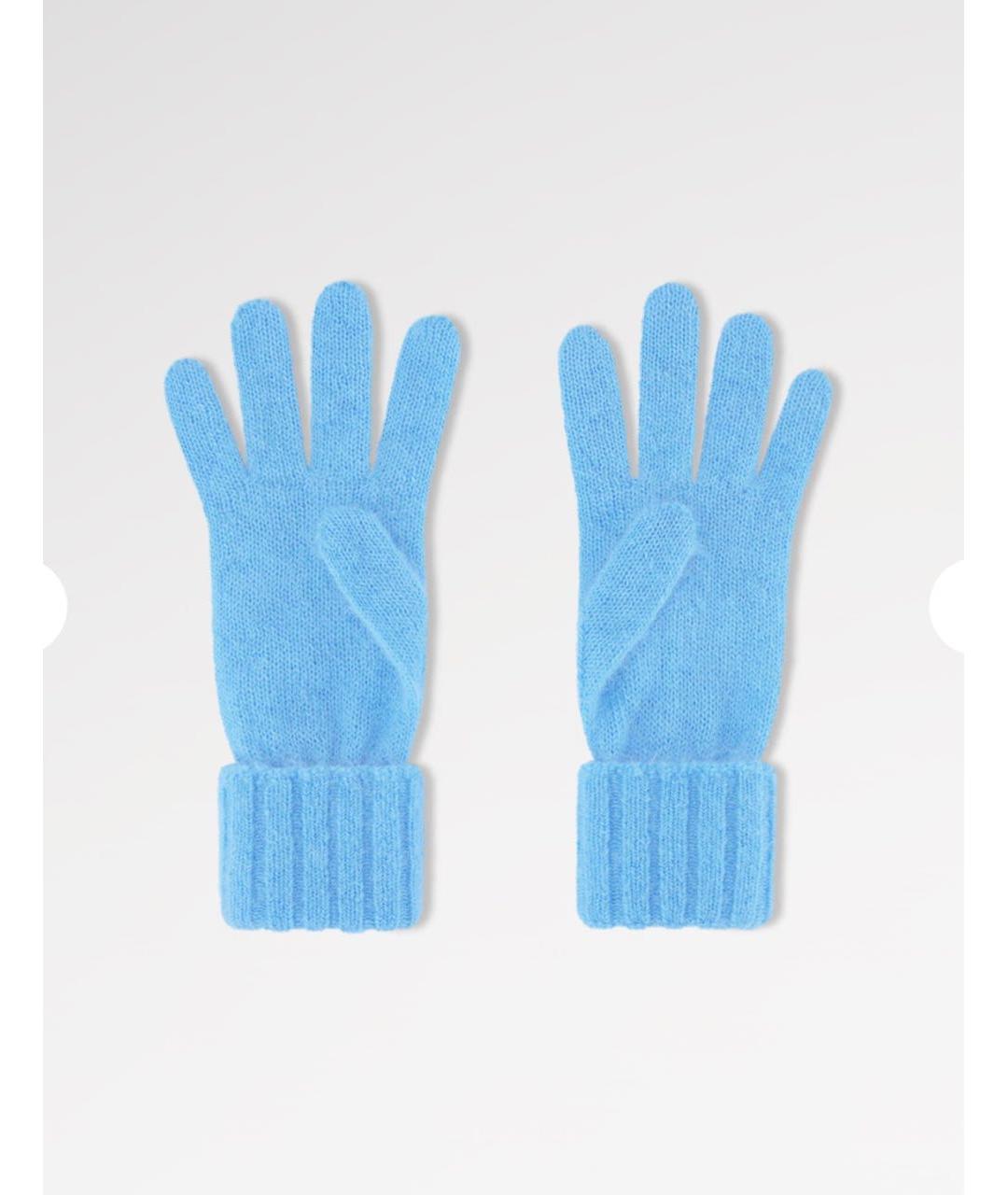 LOUIS VUITTON Голубые перчатки, фото 2