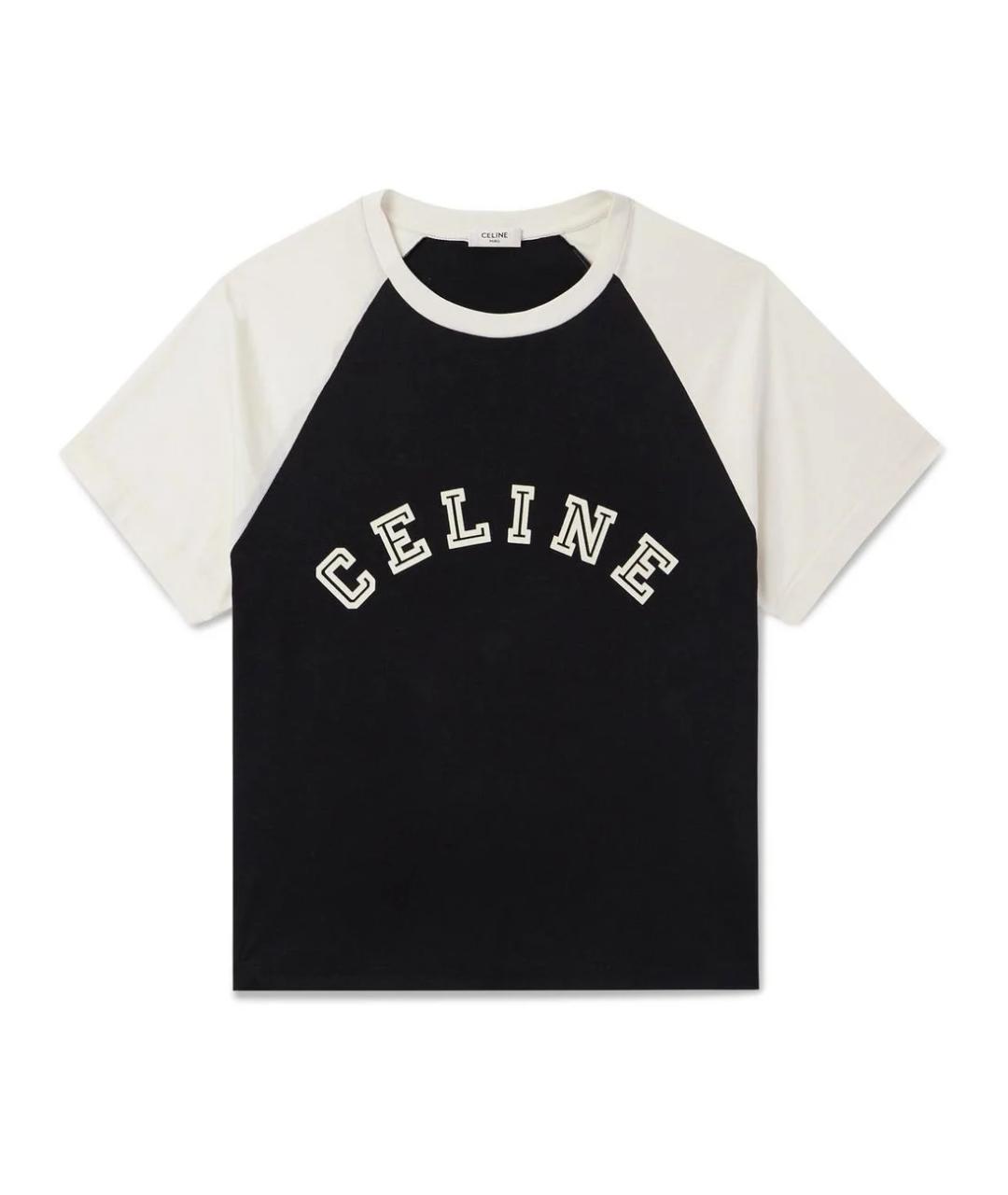 CELINE Мульти хлопковая футболка, фото 1