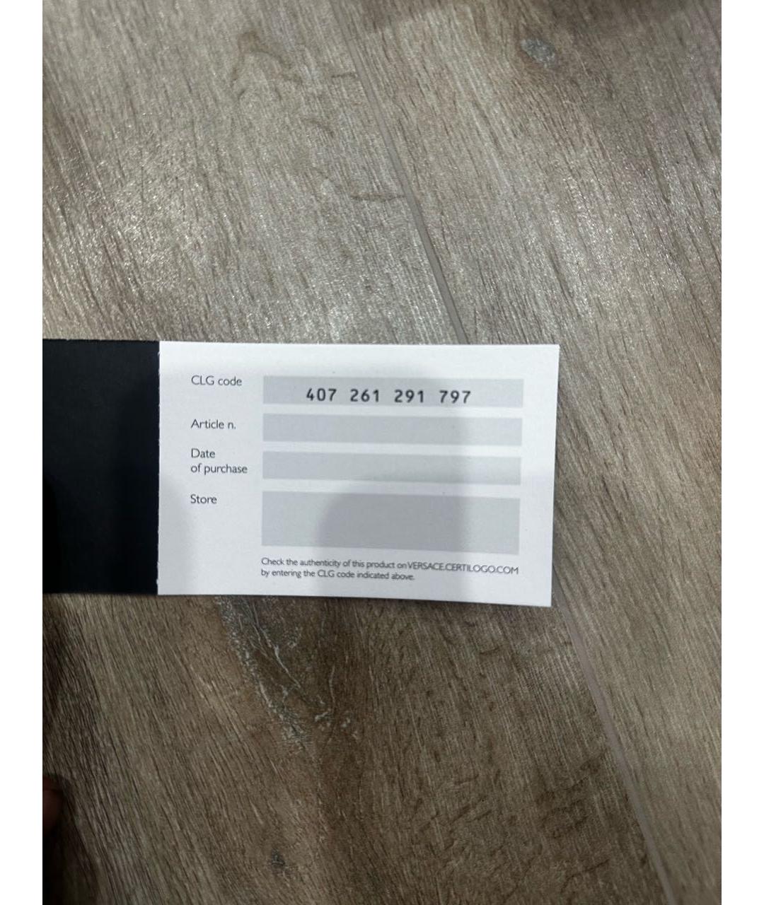 VERSACE Черные пластиковые солнцезащитные очки, фото 5