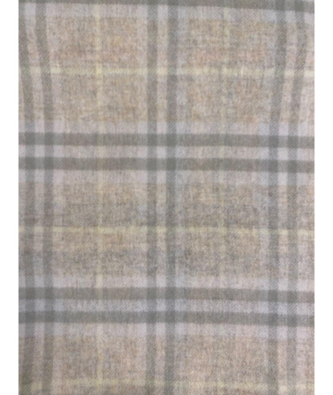 BURBERRY Бежевый кашемировый шарф, фото 4
