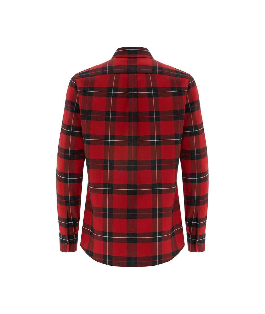 DOLCE&GABBANA Бордовая хлопковая кэжуал рубашка, фото 2