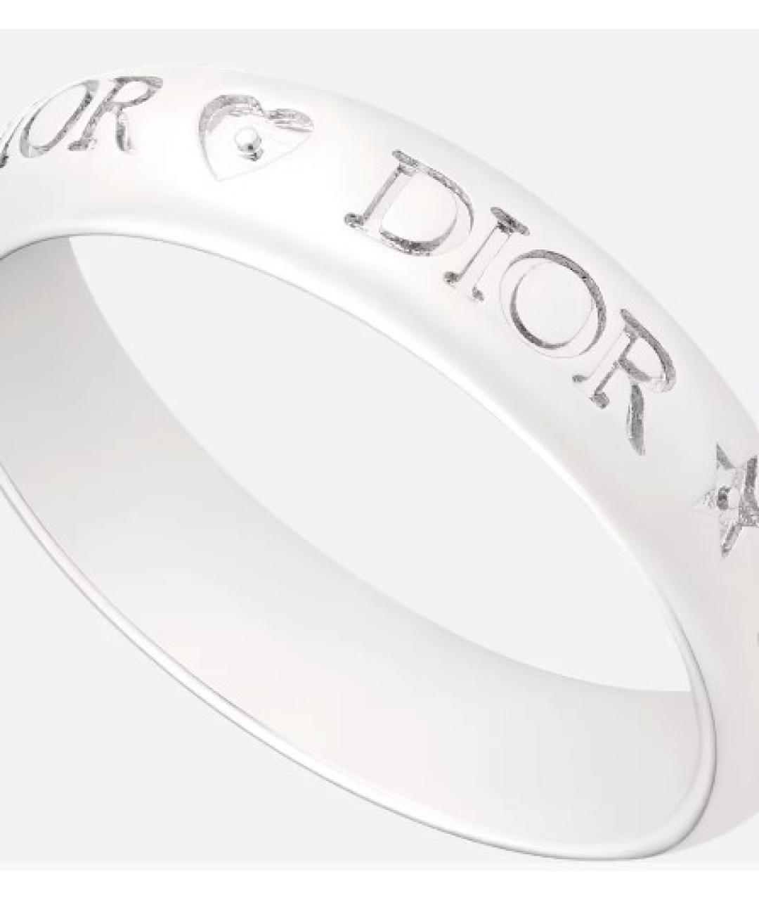 CHRISTIAN DIOR Серебряное металлическое кольцо, фото 4