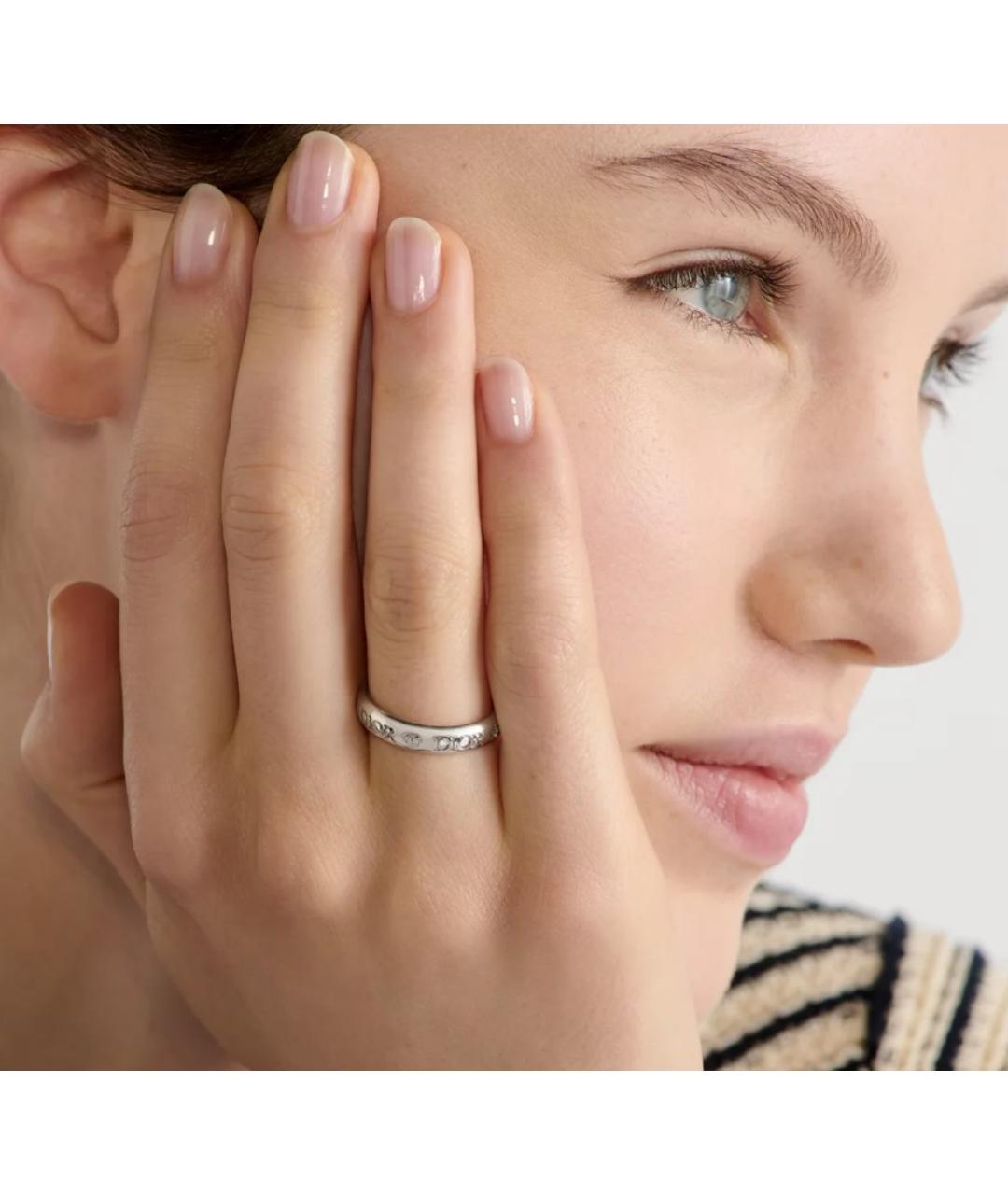 CHRISTIAN DIOR Серебряное металлическое кольцо, фото 2