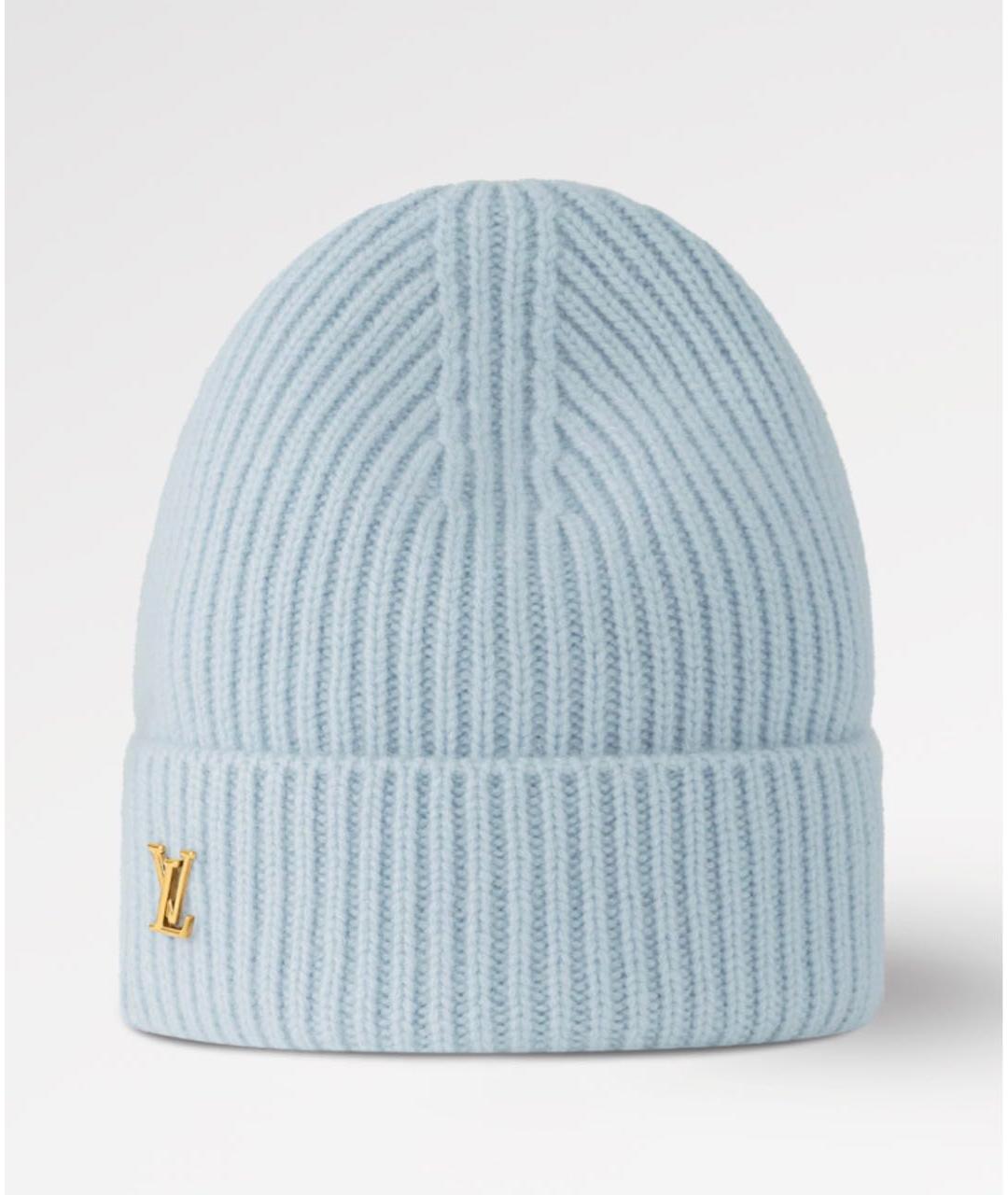 CHANEL Голубая кашемировая шапка, фото 3