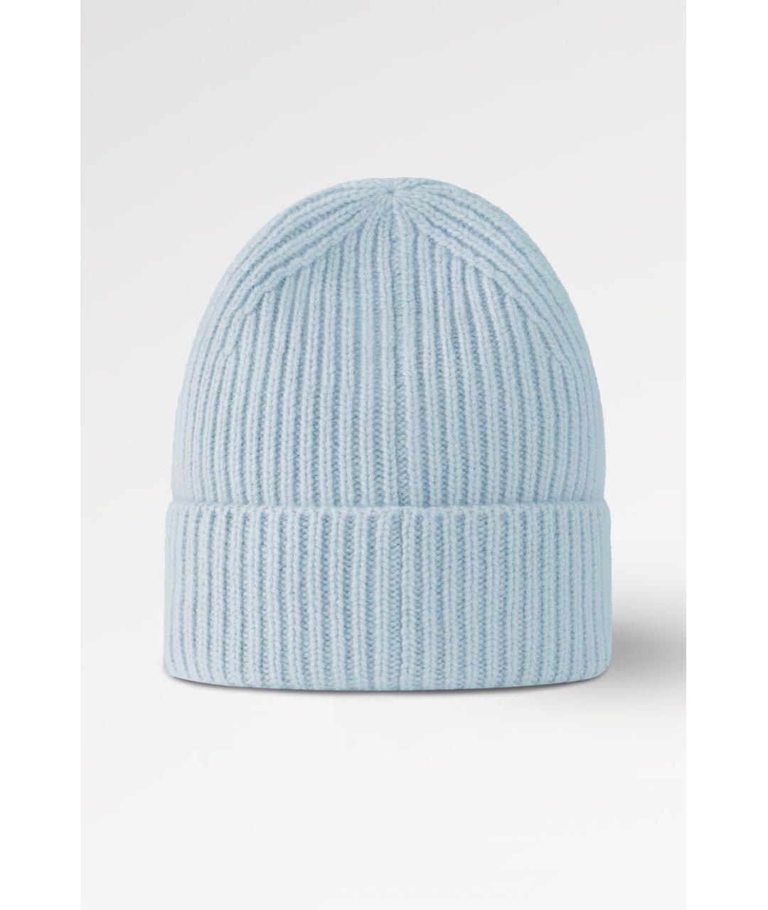 CHANEL Голубая кашемировая шапка, фото 2